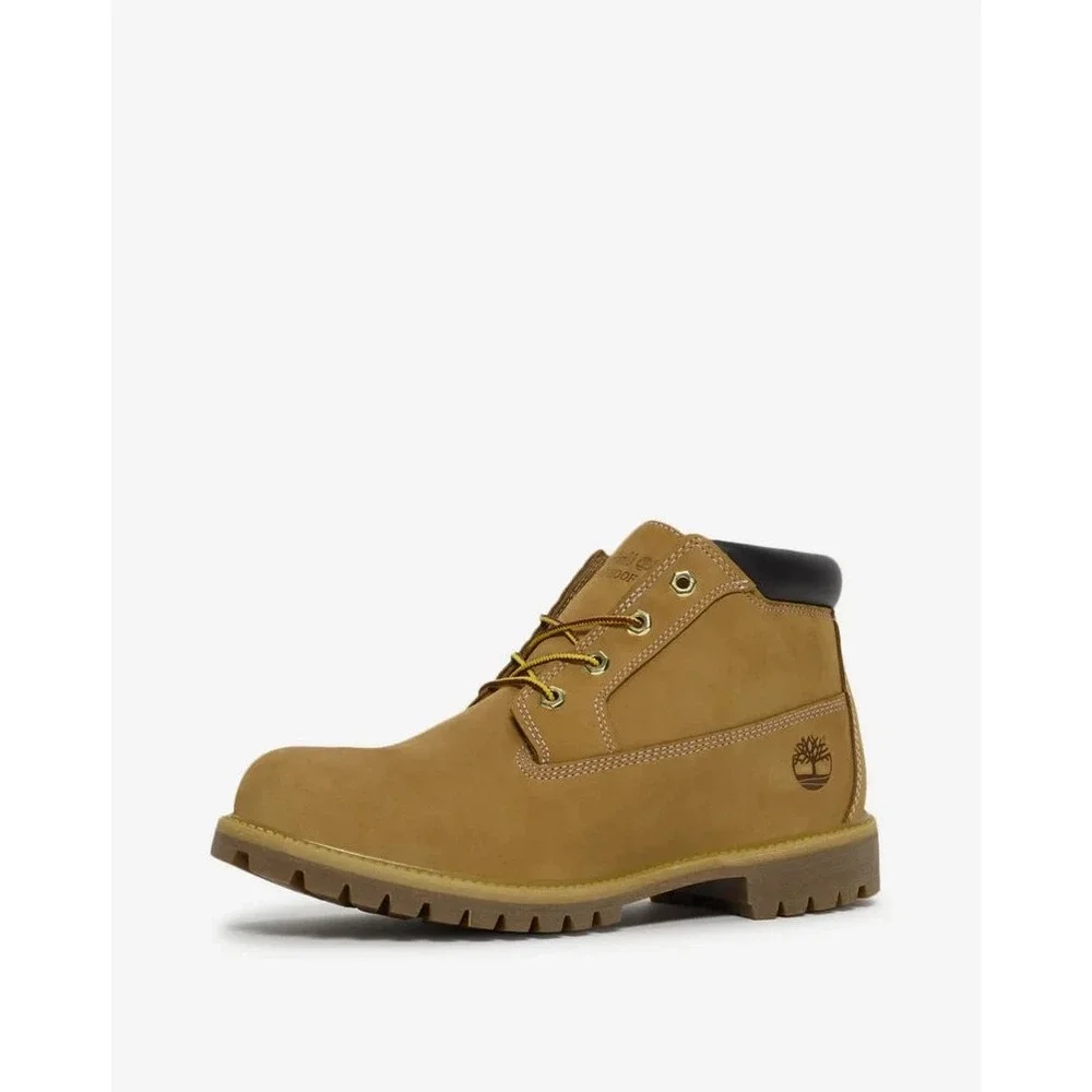 Mens Size 11  - Timberland Rockaway Mid LC Waterproof CH Beige Boots Nubuck